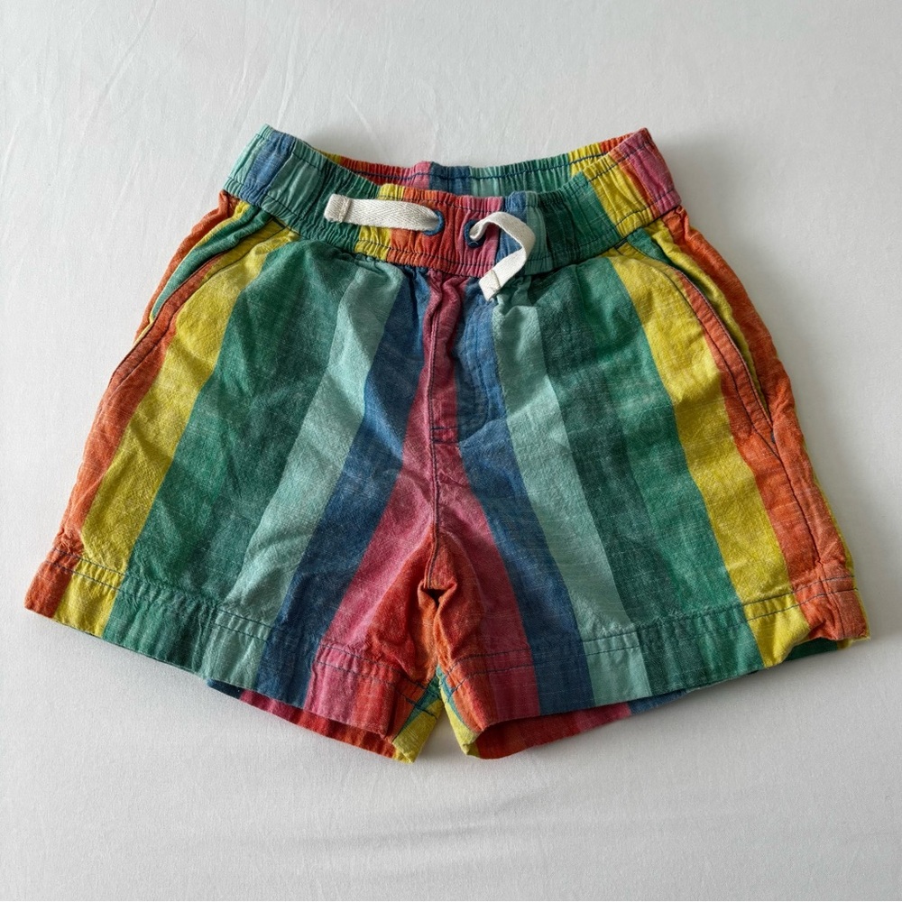 Hanna Andersson Multicolor Striped Shorts 3T